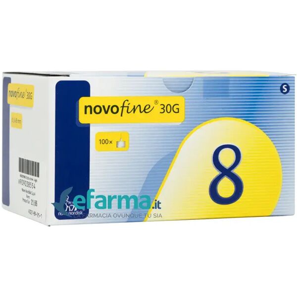 novofine aghi per iniezione sottocutanea di insulina 30 g 8 mm 100 pezzi