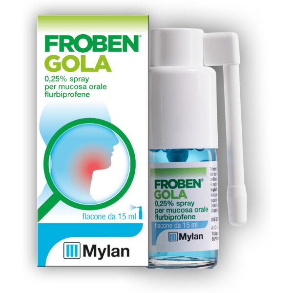 froben gola spray 0,25% flurbiprofene 15 ml