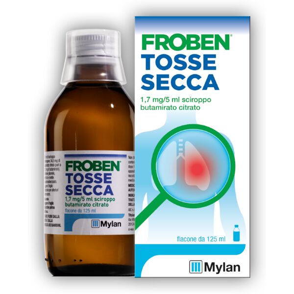 froben tosse secca sciroppo 1,7 mg/5 ml butamirato 125 ml