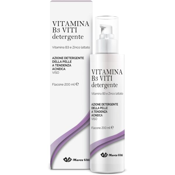 zeta farmaceutici vitamina b3 viti detergente viso per pelli a tendenza acneica 200 ml