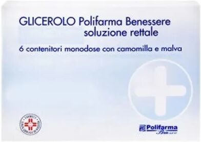 glicerolo polifarma benessere prima infanzia 2,25g soluzione rettale 6 monodose con camomilla e malva