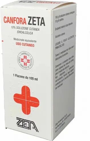 zeta farmaceutici canfora zeta 10% soluzione cutanea idroalcolica 100 ml