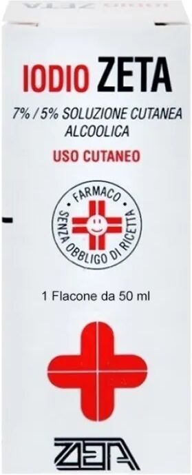 zeta farmaceutici iodio zeta 7%-5% soluzione cutanea alcoolica 50 ml