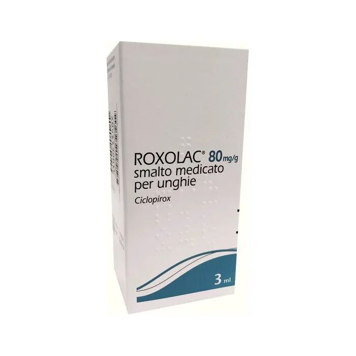 roxolac 80mg/g smalto medicato per unghie flacone 3 ml con pennello applicatore