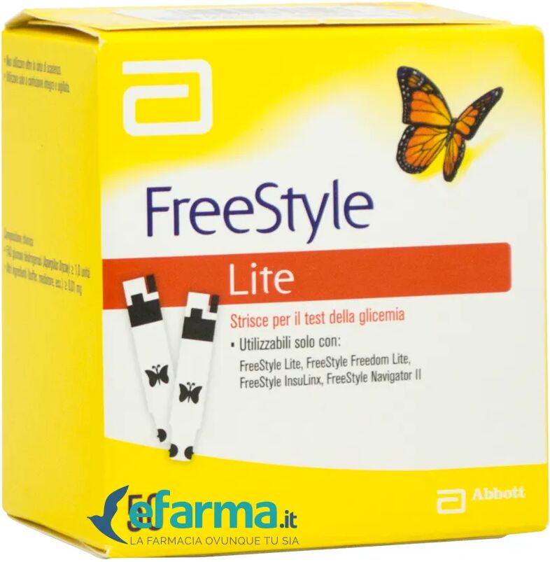 freestyle lite strisce reattive glicemia 50 pezzi