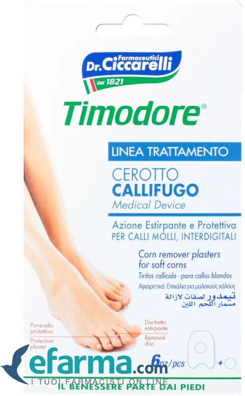 timodore cerotto callifugo calli molli interdigitali 6 pezzi