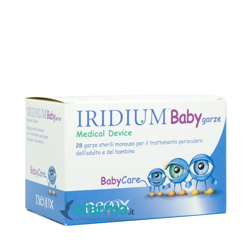 iridium baby garza igiene oculare 28 pezzi