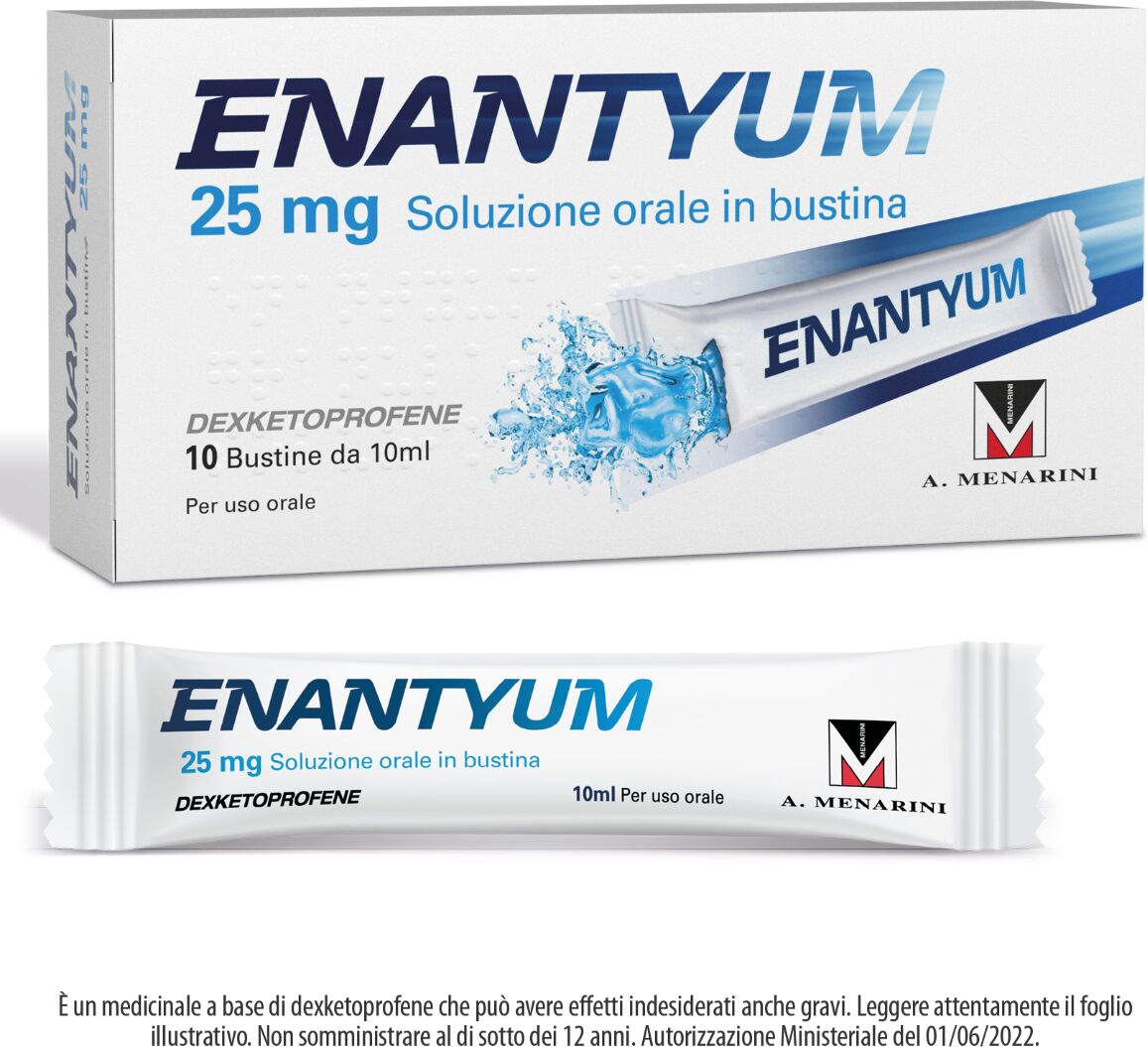 enantyum 25 mg 10 bustine soluzione orale liquida