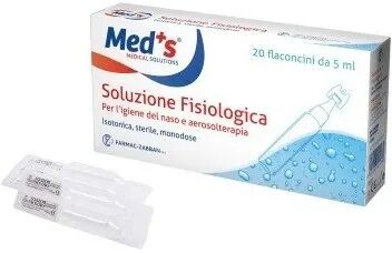 med's soluzione fisiologica igiene nasale aerosolterapia 20 flaconi 5 ml