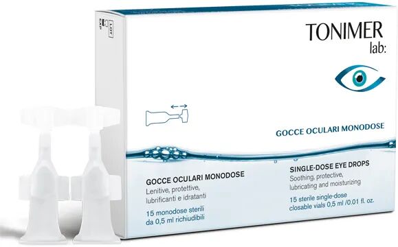 tonimer lab occhi gocce oculari lubrificanti e idratanti 15 flaconcini monodose