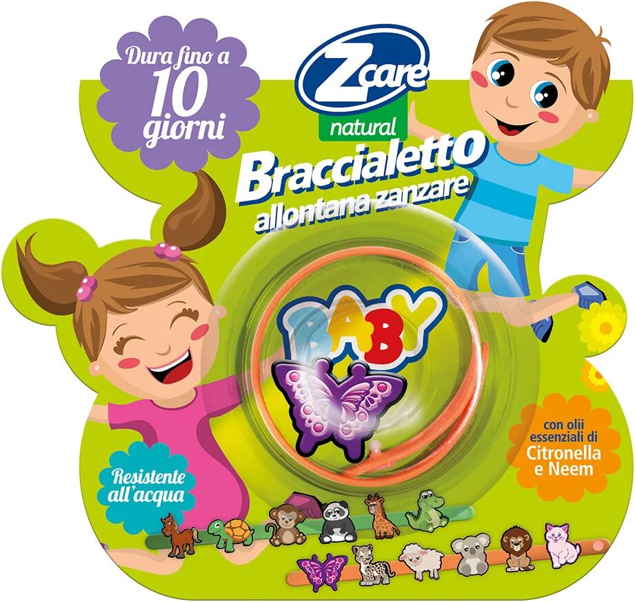 zcare natural braccialetto baby contro le zanzare