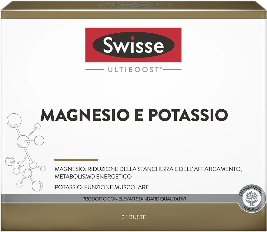 swisse magnesio e potassio integratore sali minerali 24 bustine