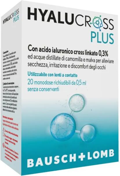 bausch & lomb-iom hyalucross plus soluzione 20 flaconcini da 0.5ml