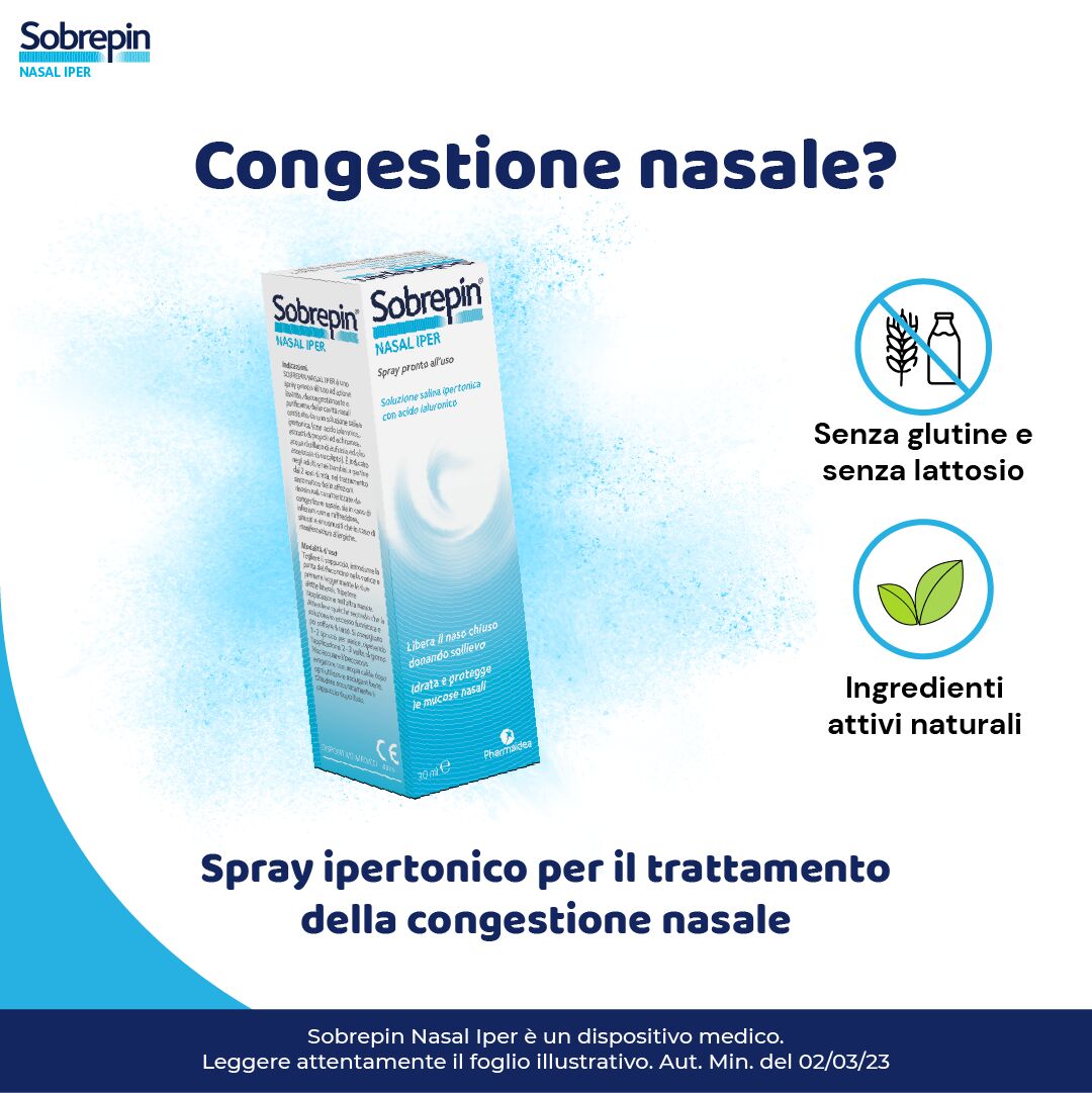 sobre pin nasal iper soluzione ipertonica spray con estratti naturali 30 ml