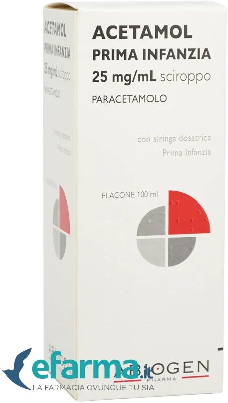 acetamol prima infanzia paracetamolo sciroppo 100 ml