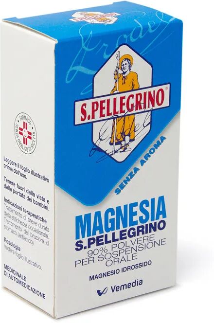 magnesia s.pellegrino magnesia san pellegrino 90% polvere per sospensione orale magnesio di idrossido antiacido 100 g