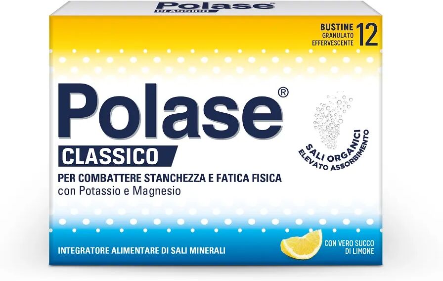 polase classico integratore sali minerali con magnesio e potassio gusto limone 12 bustine