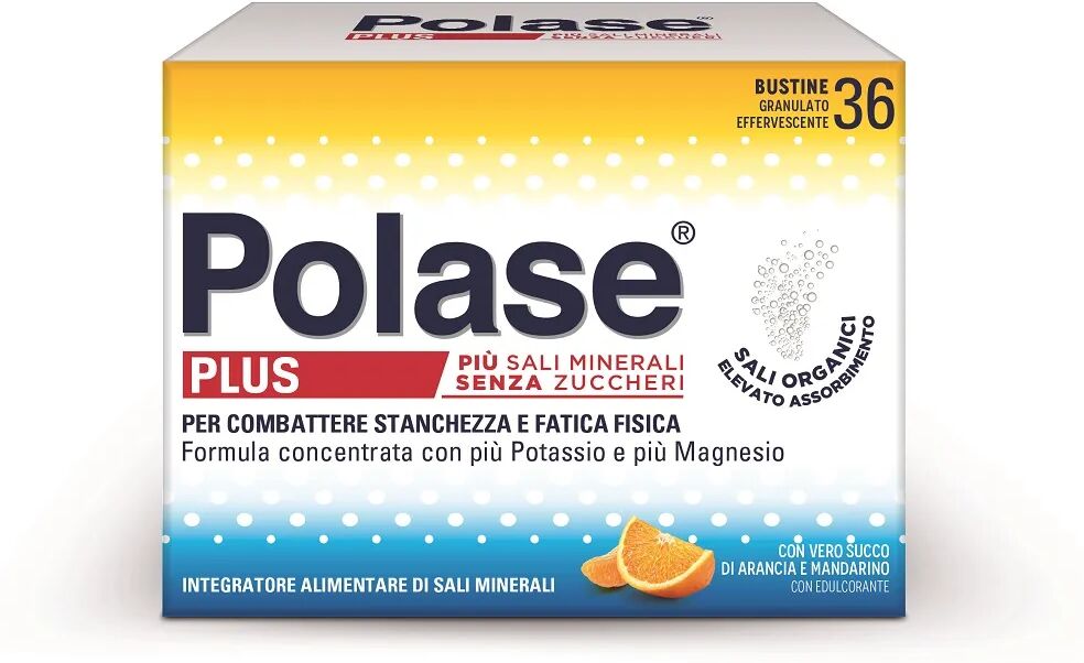 polase plus magnesio e potassio integratore di sali minerali 36 bustine