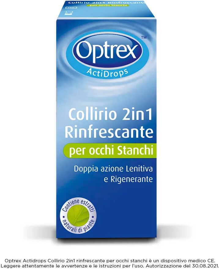 optrex actidrops 2in1 collirio rinfrescante occhi stanchi 10 ml