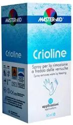 master aid crioline spray per rimozione a freddo delle verruche 50 ml