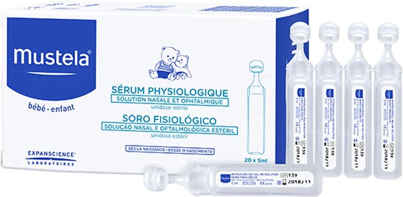 mustela soluzione fisiologica igiene nasale e oculare fiale monouso 20 x 5 ml