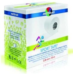 master aid sport tape nastro autoadesivo per bendaggio di sostegno cm 3,8x10m 1 bobina di nastro