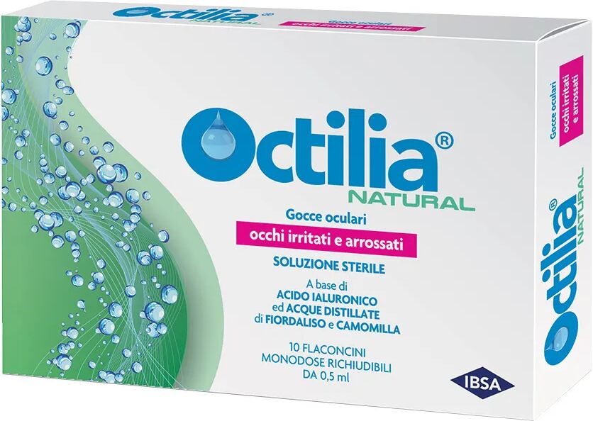 octilia natural occhi irritati e arrossati gocce oculari 10 flaconcini monodose