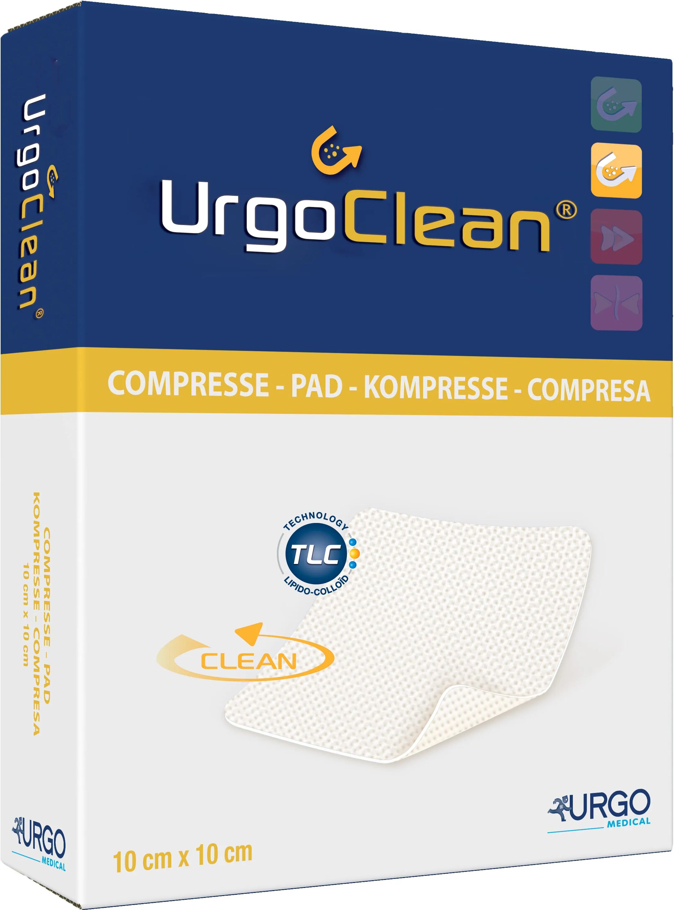 urgo clean medicazione sterile in garze compresse 10x10 cm 5 pezzi