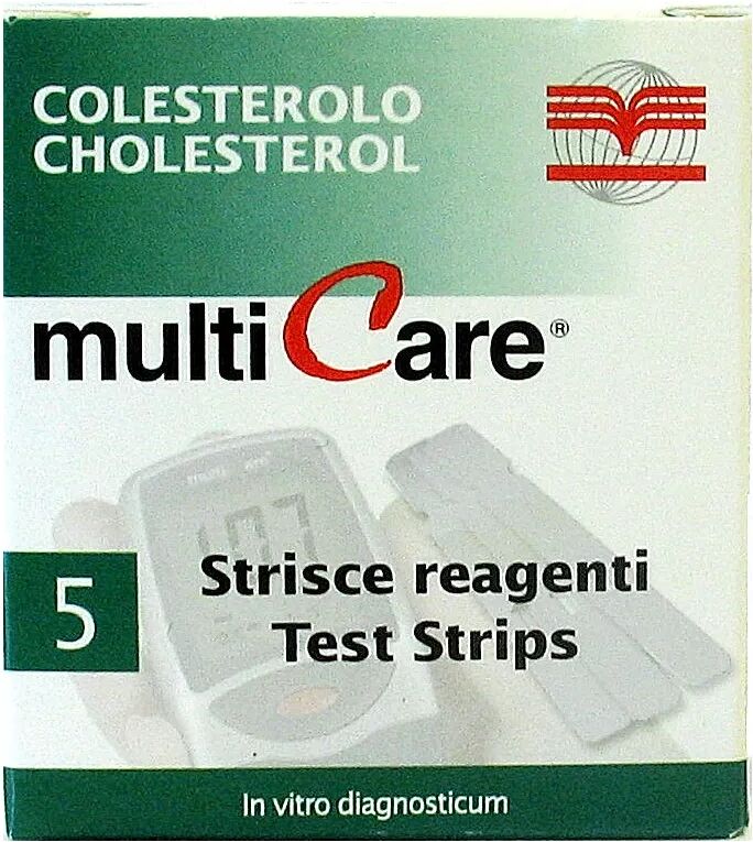 multicare in colesterolo 5 strisce reattive