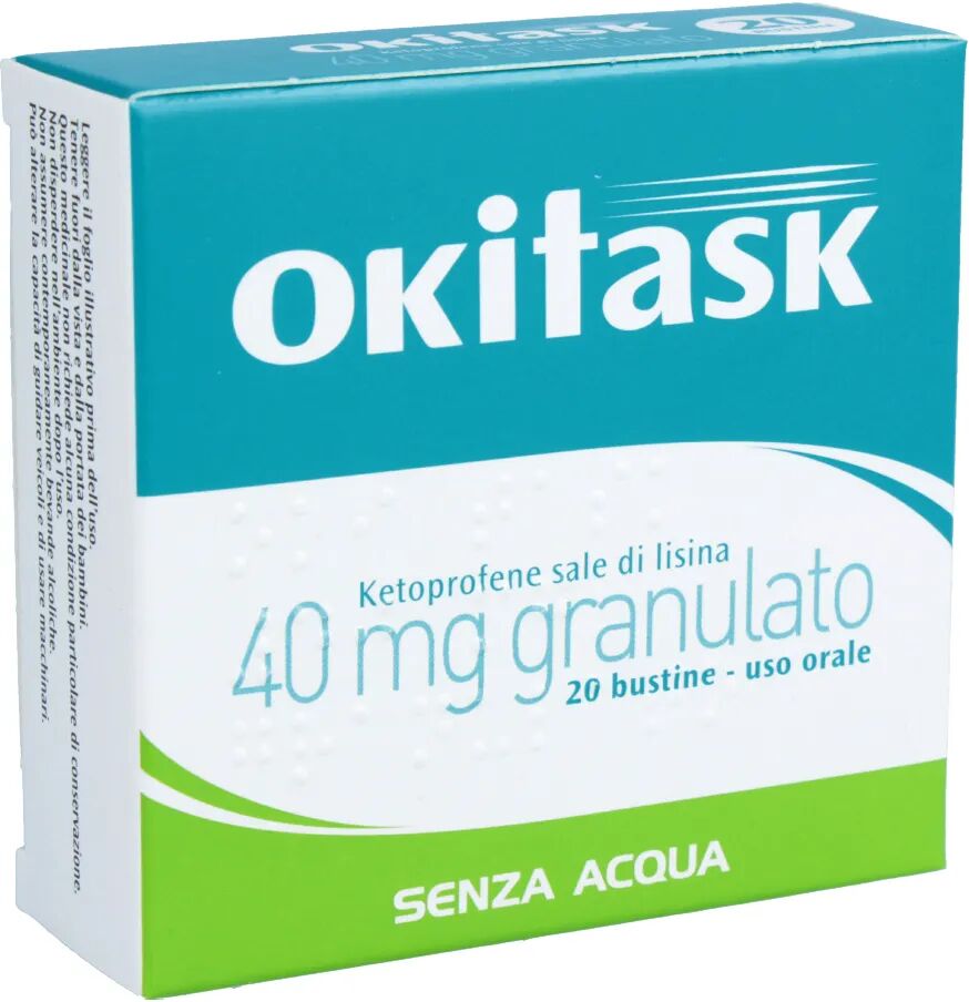 Oki task 40 mg Ketoprofene Sale di Lisina 20 Bustine