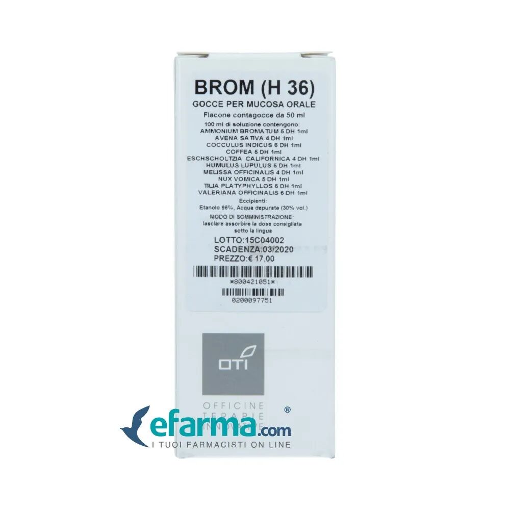 Oti Brom H 36 Composto In Gocce Medicinale Omeopatico 50 ml