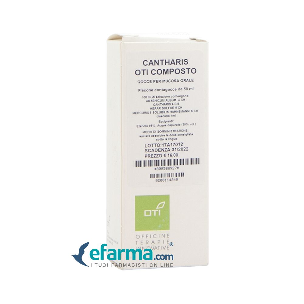 Oti Cantharis Composto In Gocce Medicinale Omeopatico 50 ml