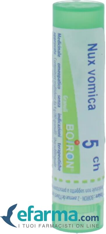 Boiron Nux Vomica 5CH Granuli Medicinale Omeopatico Tubo 4 g