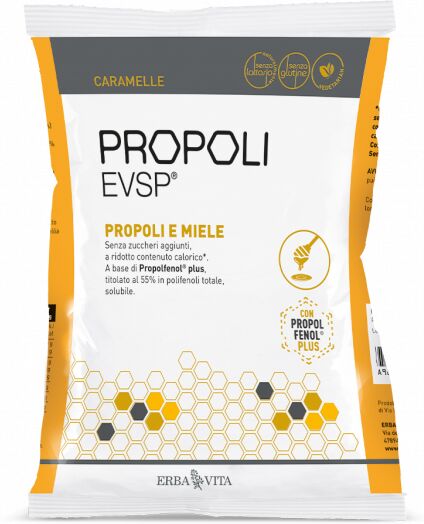 Erba Vita Propoli EVSP Caramelle Gusto Propoli e Miele 65 g