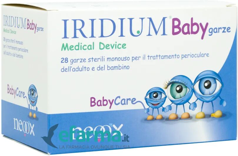 IRIDIUM Baby Garza Igiene Oculare 28 Pezzi