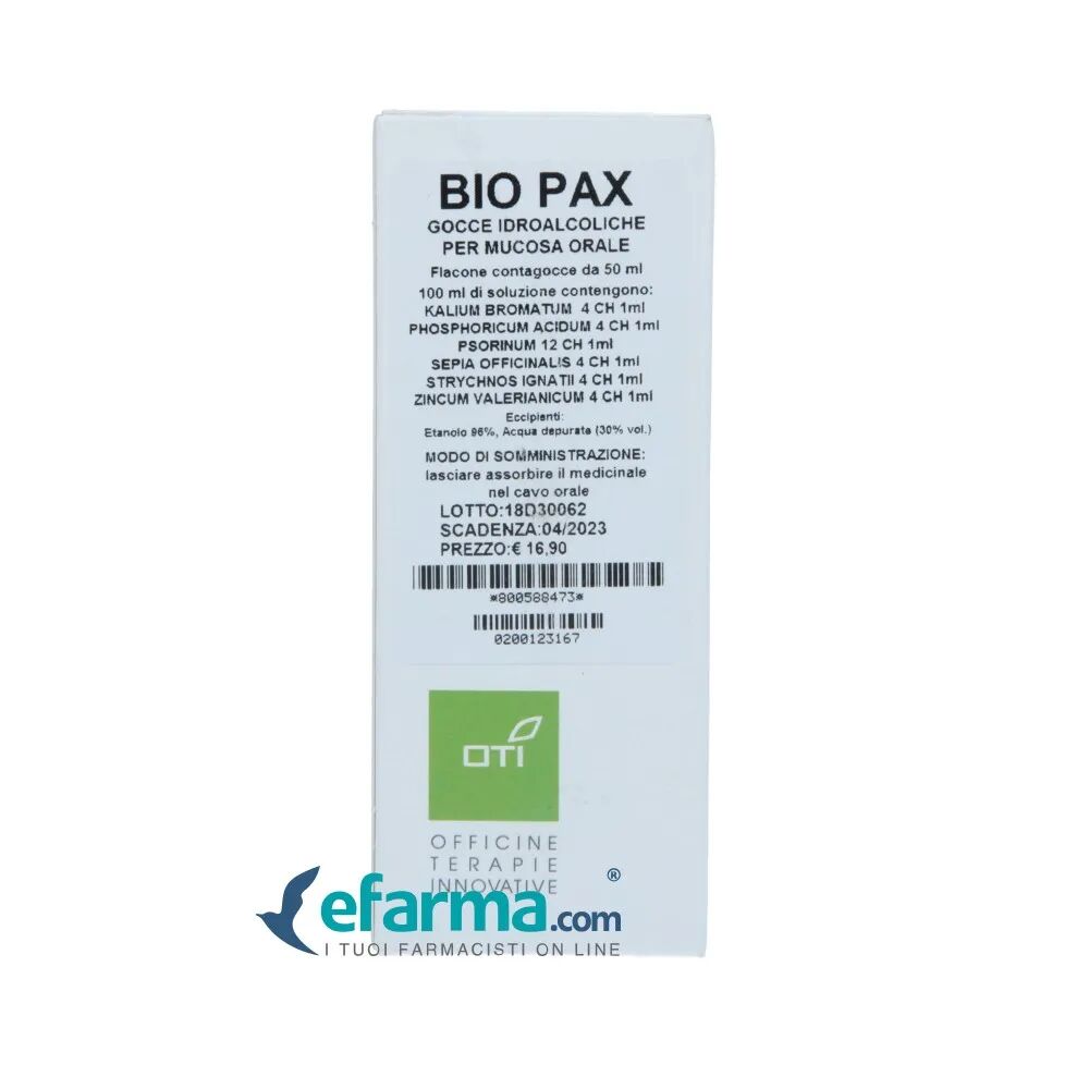 Oti Bio Pax Gocce Medicinale Omeopatico 50 ml