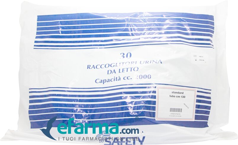 SAFETY Sacca da Letto Per Raccolta Urina Senza Scarico 130 cm 30 Pezzi