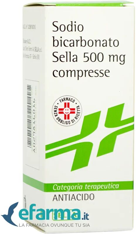 Sella Sodio Bicarbonato 500 Mg Antiacido 50 Compresse