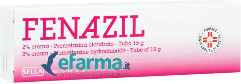 Sella Fenazil Crema 2% Prometazina Cloridrato Punture D'Insetti Tubo 15 g