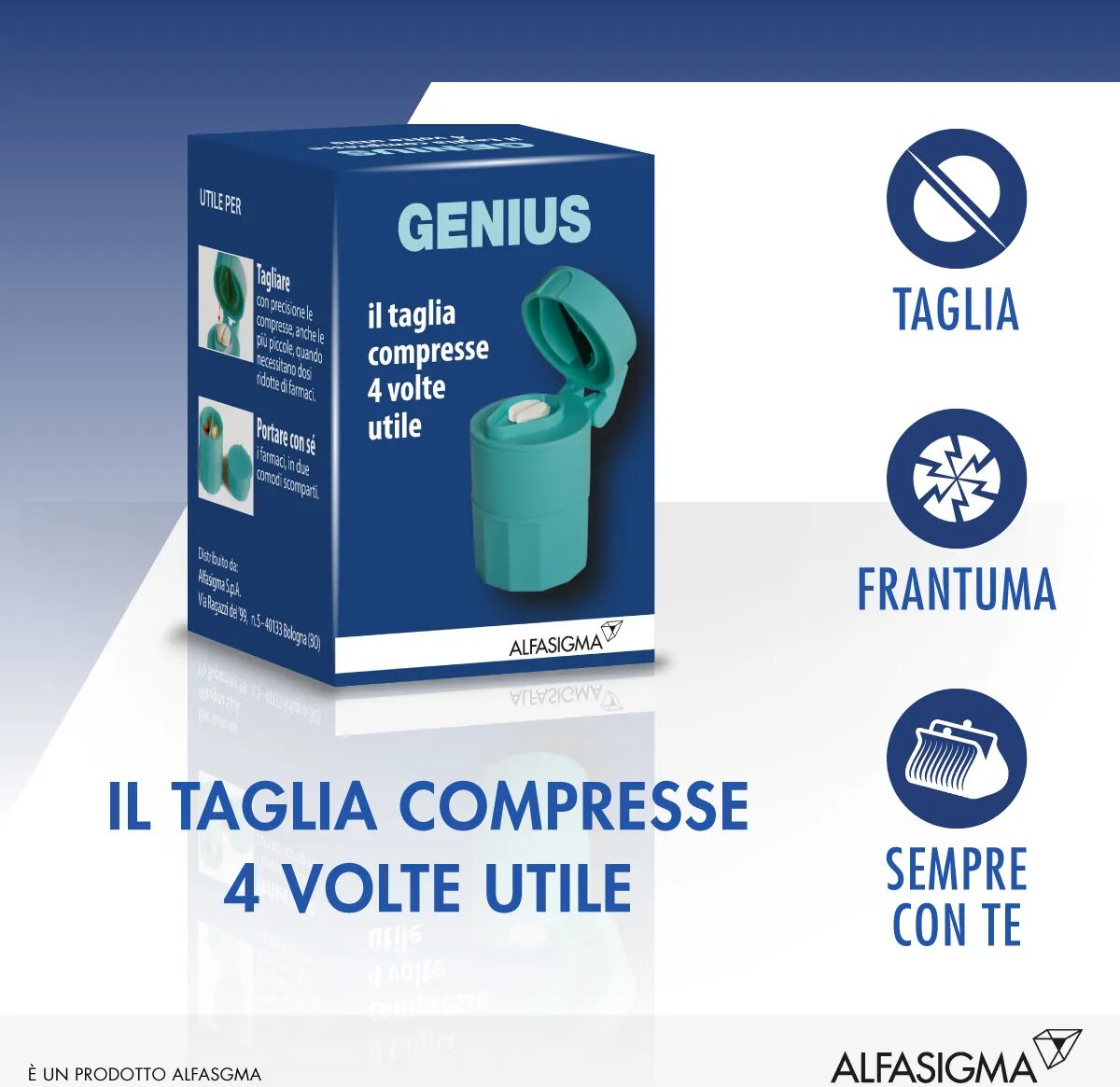 Genius Il Taglia Porta Frantuma Pillole