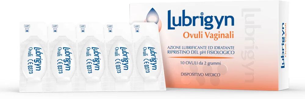 Lubrigyn Ovuli Vaginali Lubrificanti Lenitivi 10 Ovuli Vaginali