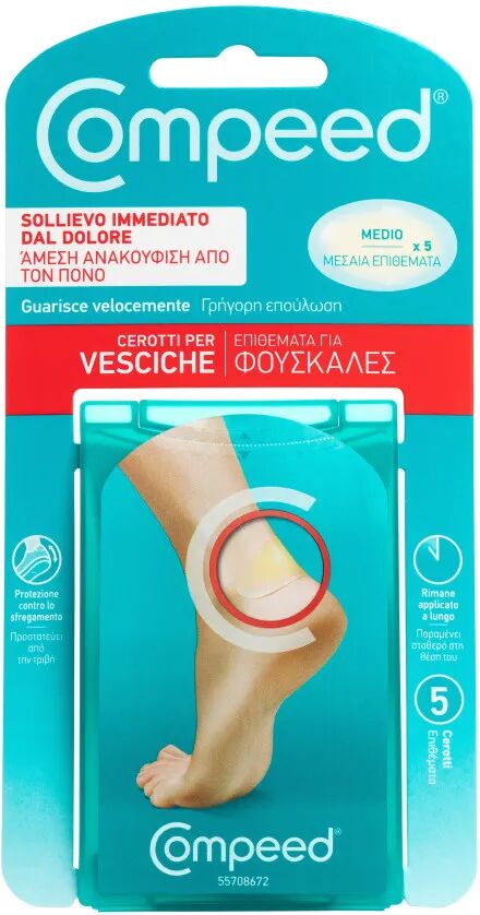 Compeed Cerotti per Vesciche Medio 5 Pezzi