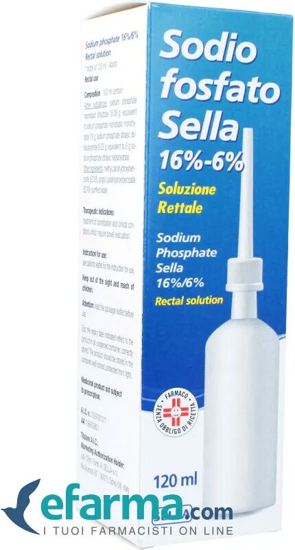 Sella Sodio Fosfato Adulti 16%/6% Soluzione Rettale Flacone 120 ml