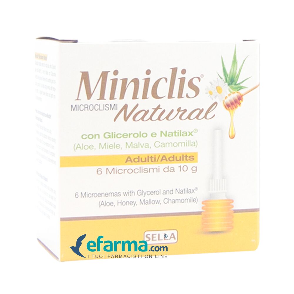MINICLIS Natural Adulti Lassativo 6 Microclismi