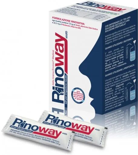 ENVICON MEDICAL Rinoway Sali Irrigazione Nasale Isotopici 15 Bustine