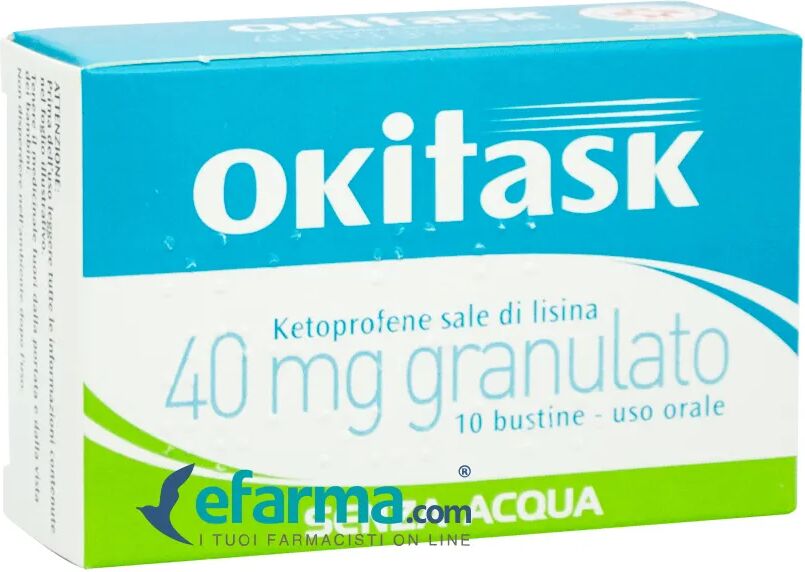 Oki task 40 mg Ketoprofene Sale di Lisina 10 Bustine