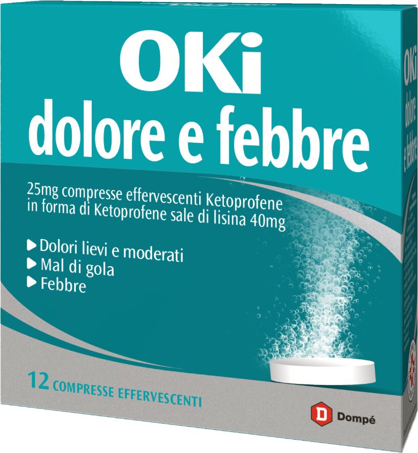 Oki Dolore e Febbre 12 Compresse Effervescenti