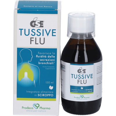 Gse Tussive Flu 150 ml Sciroppo per la Tosse Grassa Gse Tussive Flu 150 ml Sciroppo per la Tosse Grassa