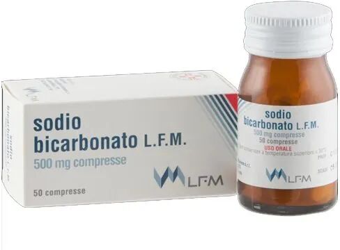 Sodio Bicarbonato LFM 500mg 50 Compresse