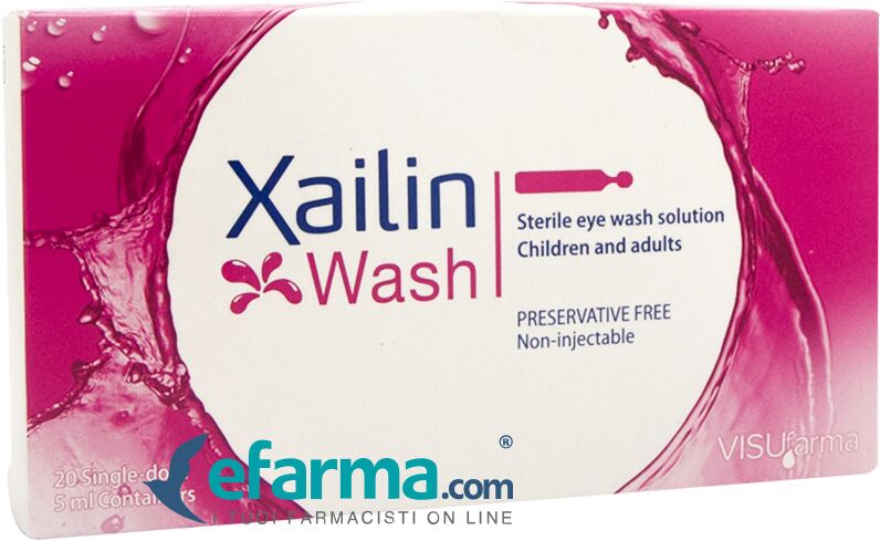 xailin wash soluzione sterile lavaggio oculare 20 flaconcini 5 ml